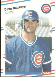 1988 Fleer Baseball Cards      424     Dave Martinez